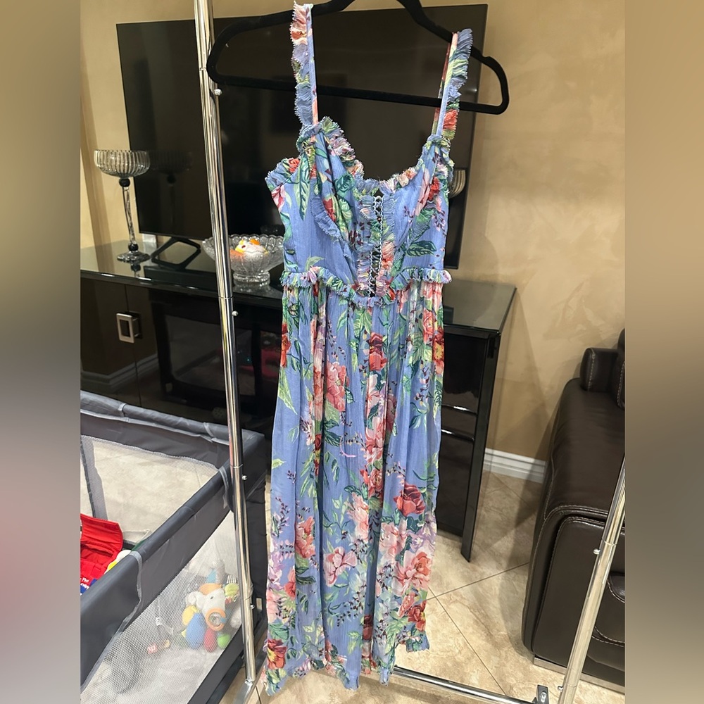 Zimmermann corset purple dress in size OP